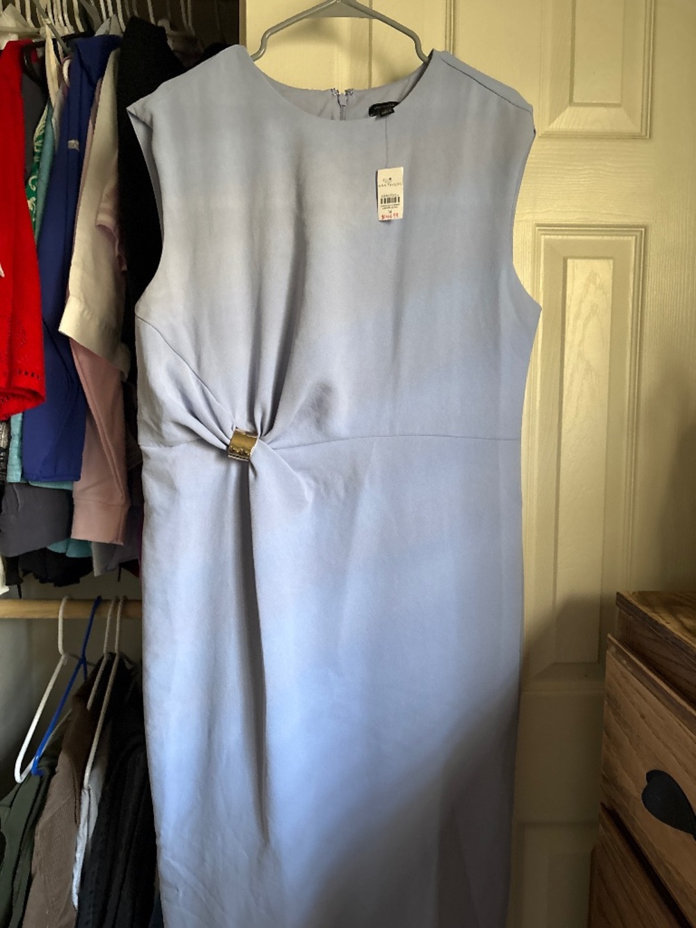 Ann Taylor BNNW with tags. Crew Neck Twist Sheath Dress